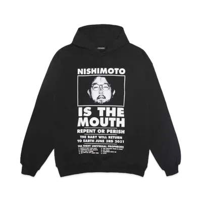 NISHIMOTO IS THE MOUTH CLASSIC SWEAT HOODIE "BLACK"