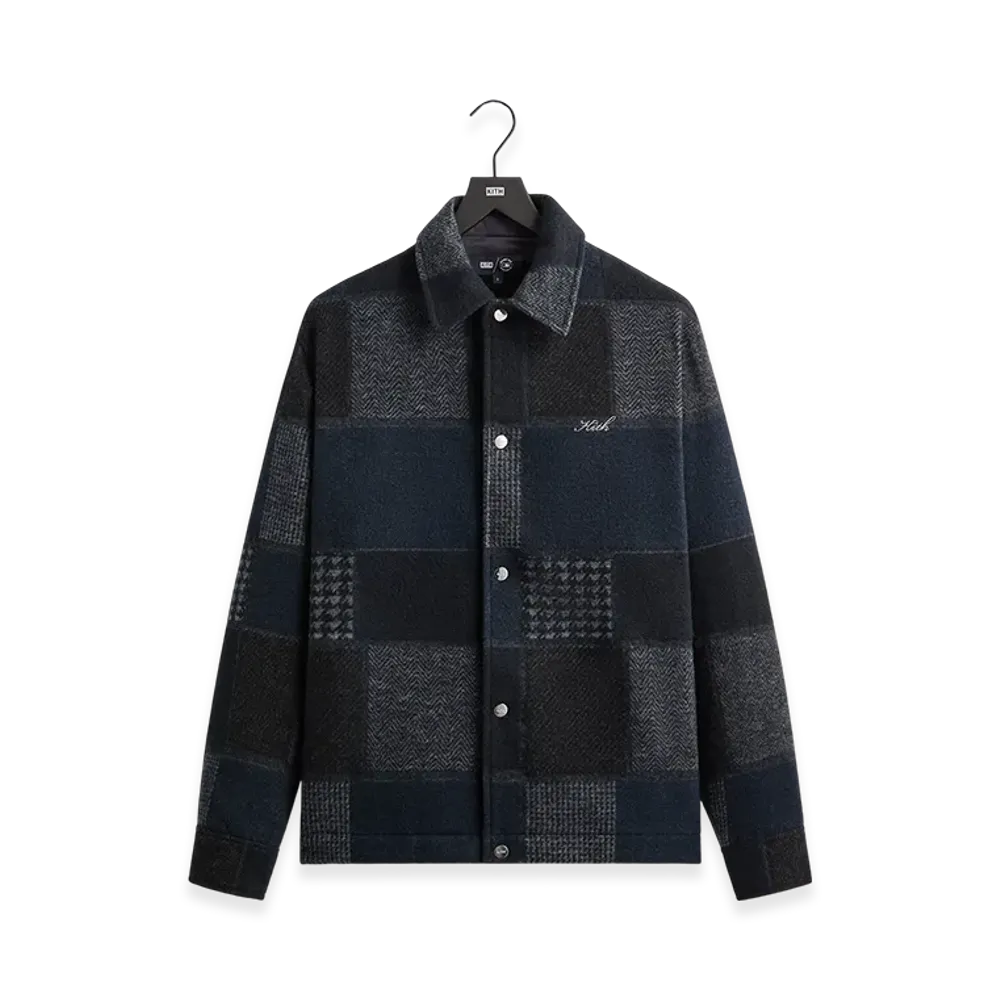 Kith x The New York Yankees Patchwork Wool Coaches Jacket "Nocturnal"