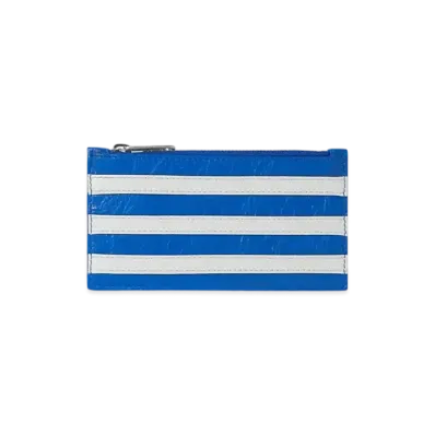 adidas BALENCIAGA Long Coin And Card Holder "Blue"