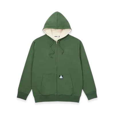PALACE Patch Thermal Zip Hood "Green"