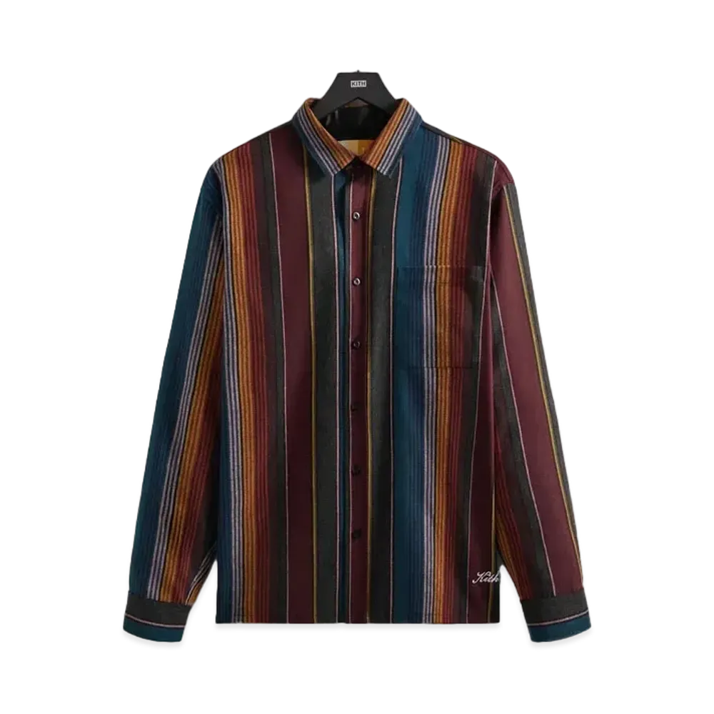 Kith Striped Ludlow Shirt "Void"