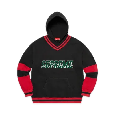 Supreme Hockey Hooded Sweatshirt "Black"