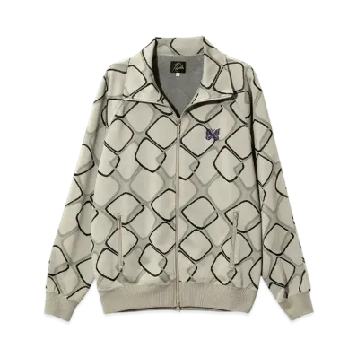 NEEDLES Track Jacket - Poly Jacquard "Beige"