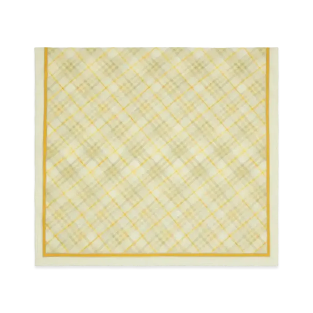 Burberry Check Cotton Scarf "Wheat"