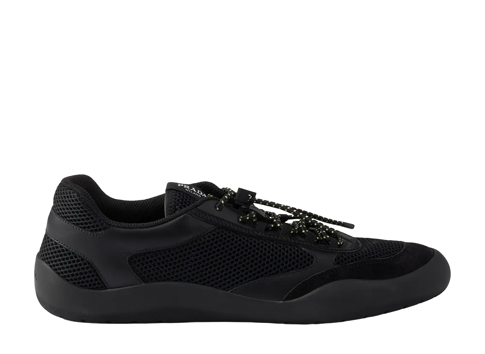 PRADA Women's Speedlock Mesh Sneakers "Black"