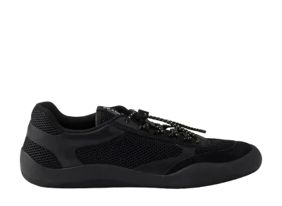 PRADA Women's Speedlock Mesh Sneakers "Black"