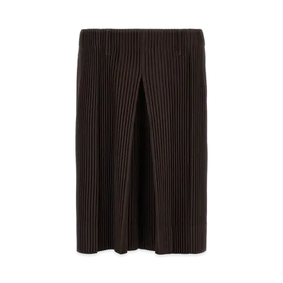 HOMME PLISSE ISSEY MIYAKE tailored Pleats 2 Bermuda Shorts "Brown"