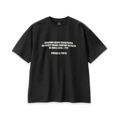 Graphpaper x Benjamin Graph Edgar Paper S/S Oversized Tee "Black/White"