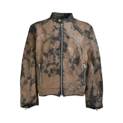 BREATH Coating Riders Jacket "Brown"