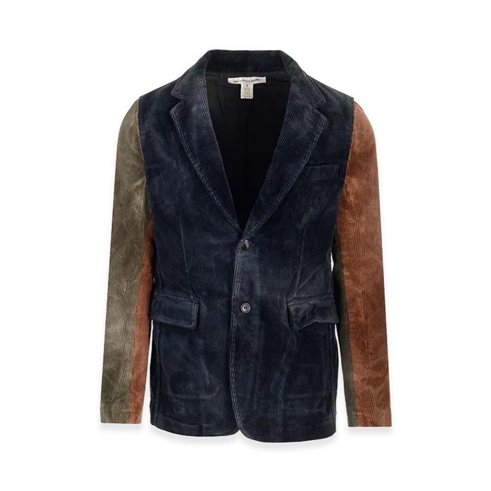 COMME des GARCONS SHIRT Corduroy Jacket "Navy/Multicolor"