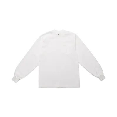 Los Angeles Apparel 6.5 OZ L/S Garment Dye Pocket T-Shirt "White"