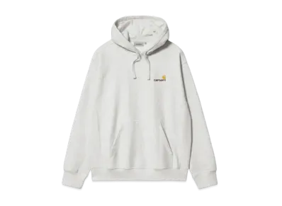 Carhartt WIP Hooded American Script Sweat "Ash Heather"