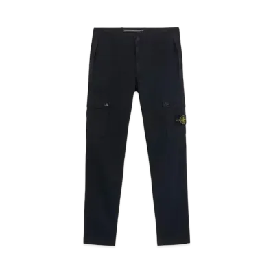 Stone Island 303L1 Stretch Broken Twill Organic Cotton Old Effect "Navy Blue"