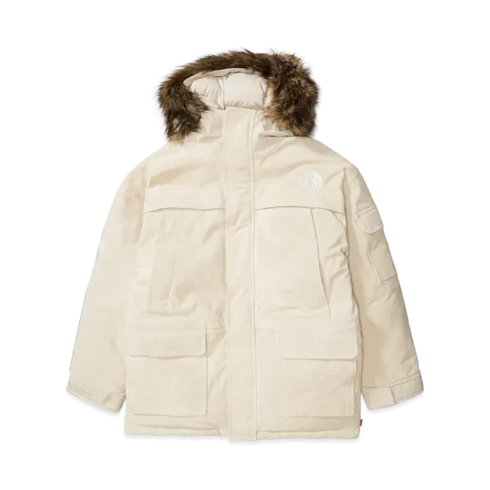 Supreme x The North Face Suede 600-Fill Down Parka "Stone"