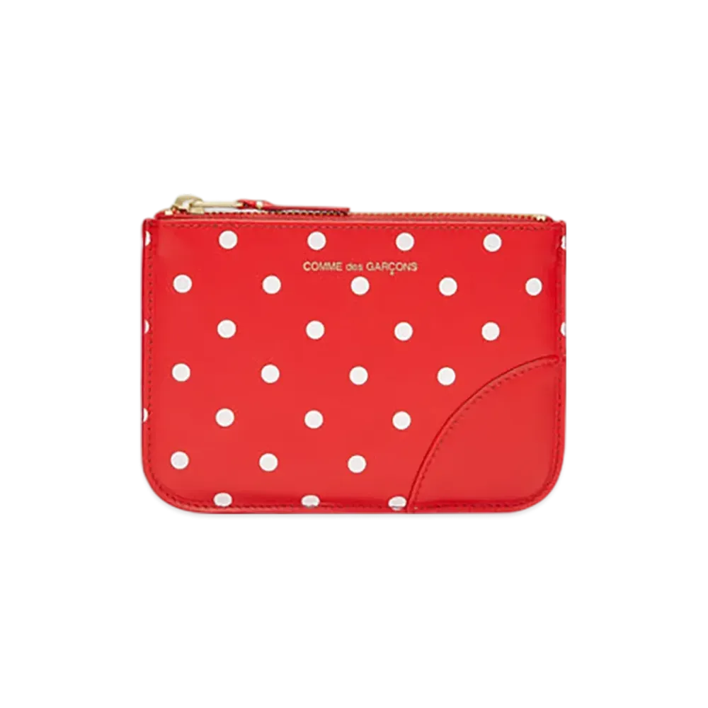 COMME des GARCONS Wallet Polka Dots Printed "Red"