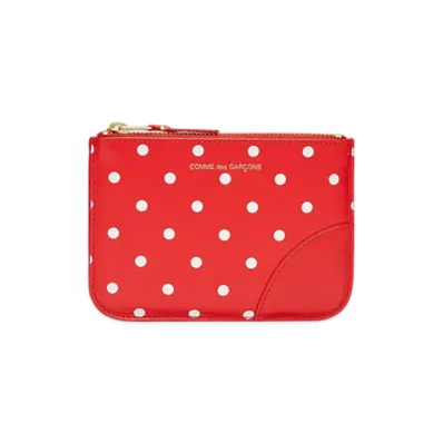 COMME des GARCONS Wallet Polka Dots Printed "Red"