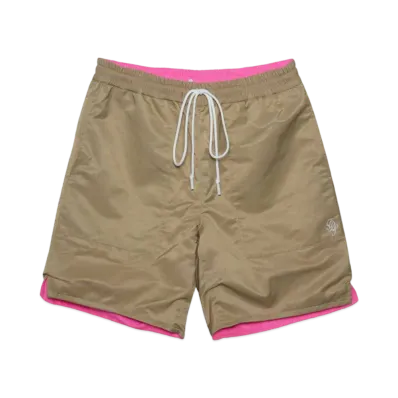 TAIN DOUBLE PUSH DOUBLE PUSH REVERSIBLE SHORTS "BEIGE"