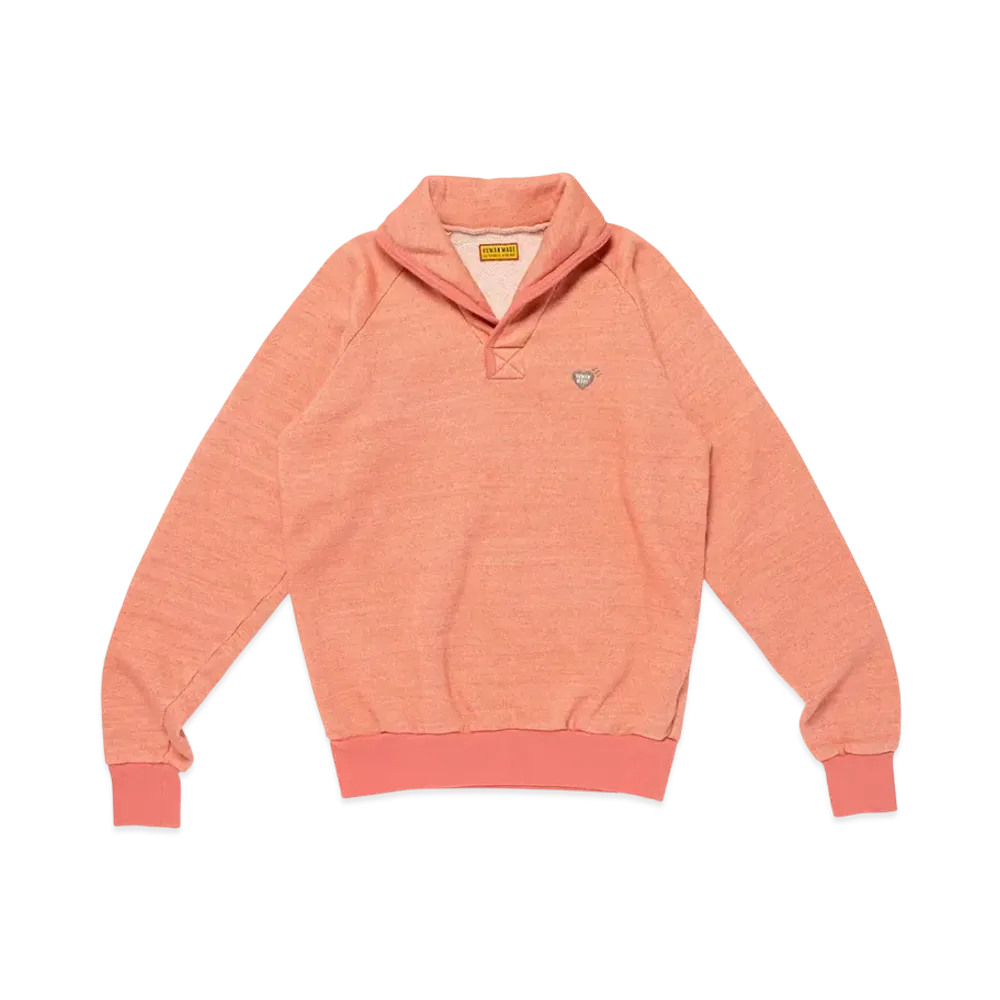 HUMAN MADE Shawl Collar Sweatshirt "Pink"