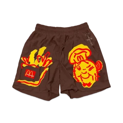 Travis Scott Cactus Jack x McDonald's Illustration II Shorts "Brown"