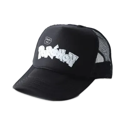 DANIEL ARSHAM x POKEMON x P-ROOM THE WORLD TRUCKER CAP "Black"