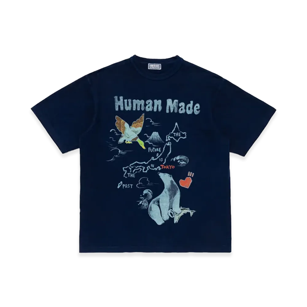 HUMAN MADE Indigo Dye T-Shirt "Indigo"