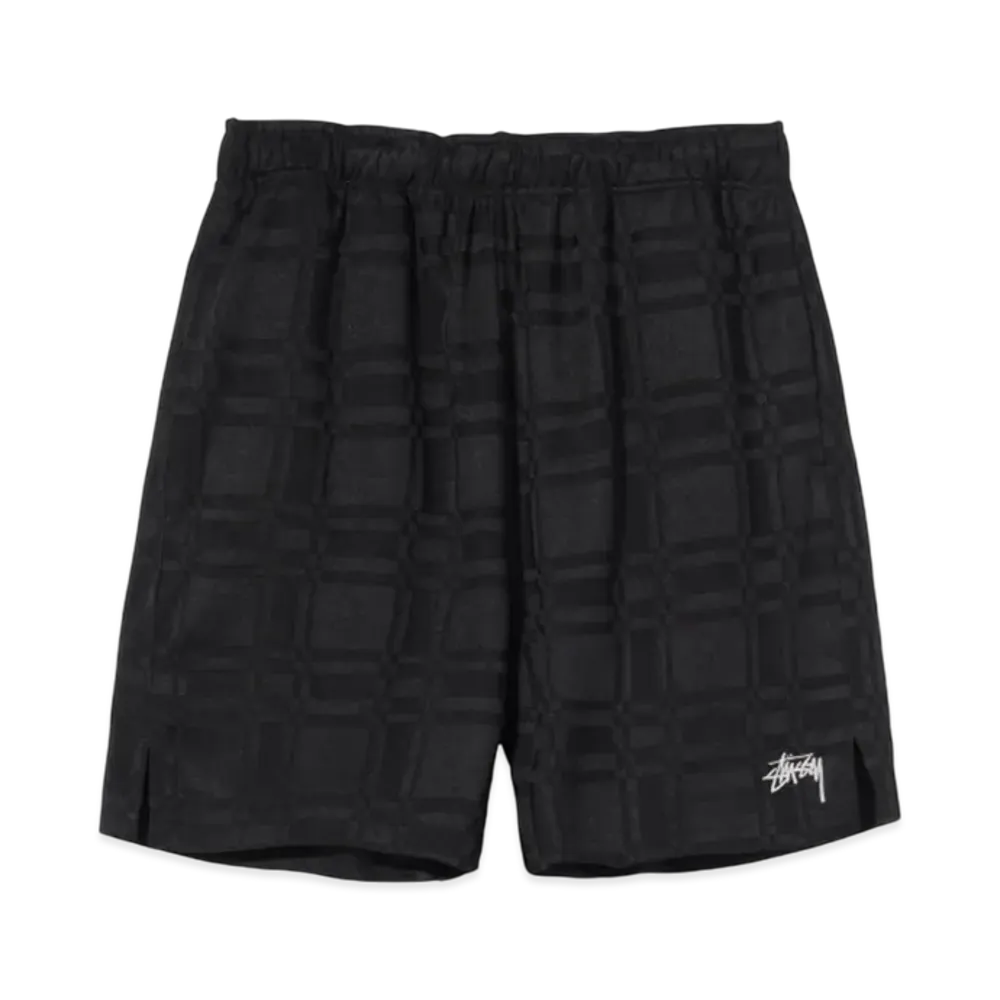 Stussy Plaid Soccer Shorts "Black"