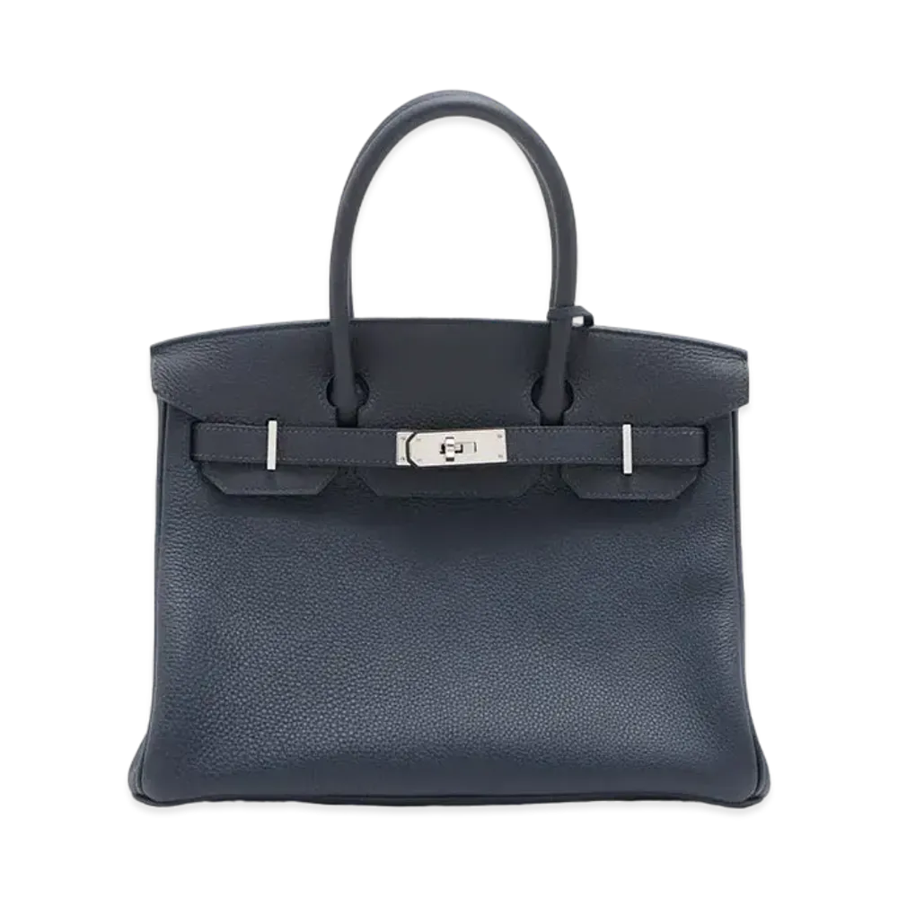 Hermes Birkin Togo "Bleu Nuit/Silver"