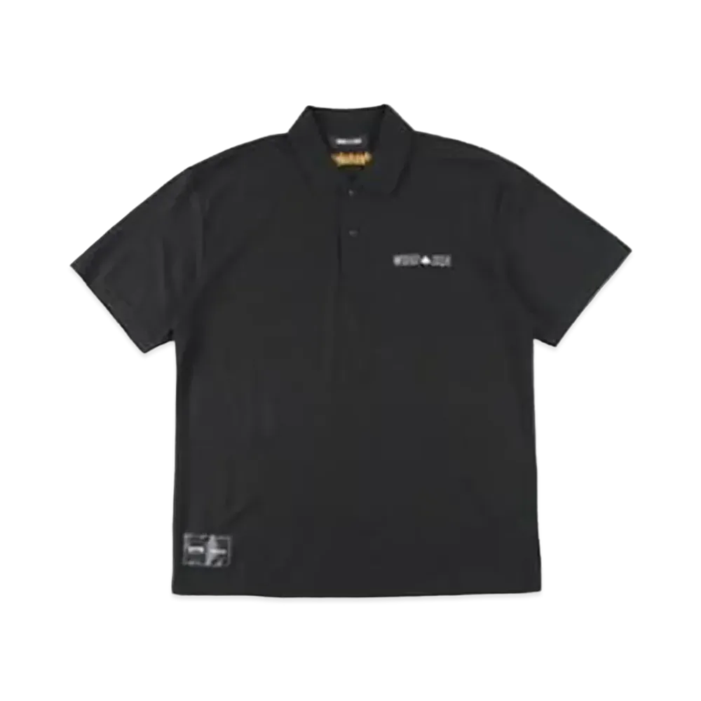 ウィンダンシー スラッシャー マガジン S/S ポロ "ブラック"