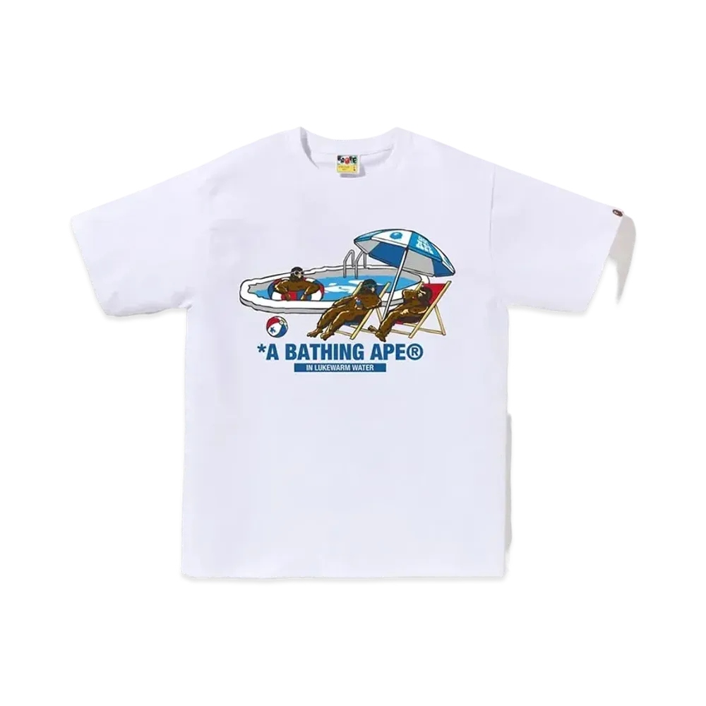 A BATHING APE Poolside Tee "White"