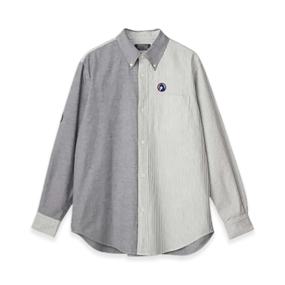 HYSTERIC GLAMOUR Bad Ass Whisky Button Down Shirt "Black"