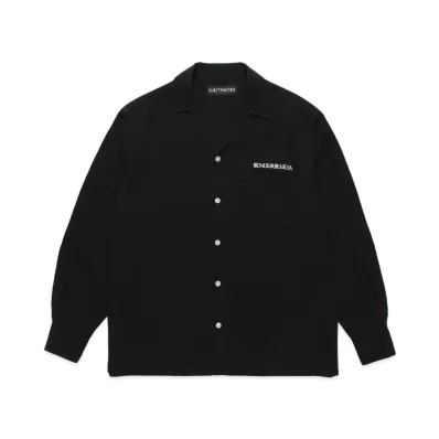 WACKO MARIA 50's Open Collar Shirt "Black"