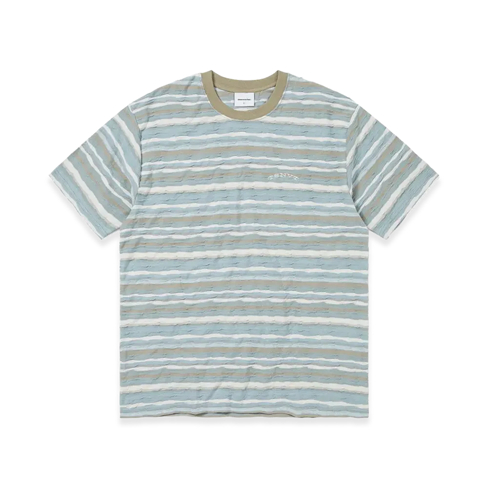 thisisneverthat Wave Jacquard Tee "Soft Blue"