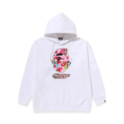 A BATHING APE x The Powerpuff Girls Ape Head Pullover Hoodie "White"