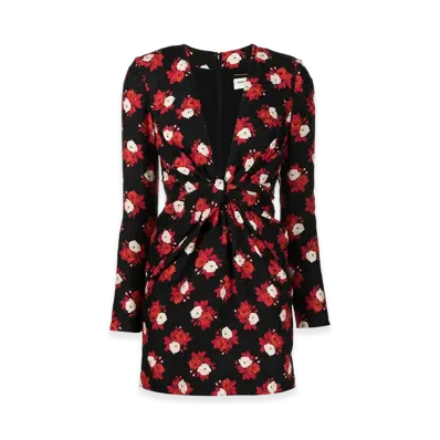 Saint Laurent Women's Dress "Black/Red"