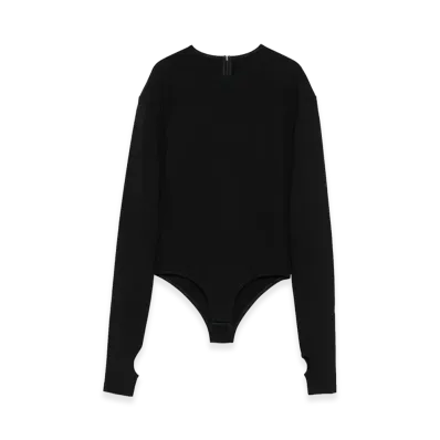 MM6 Maison Margiela Women's Long-Sleeved Top "Black"