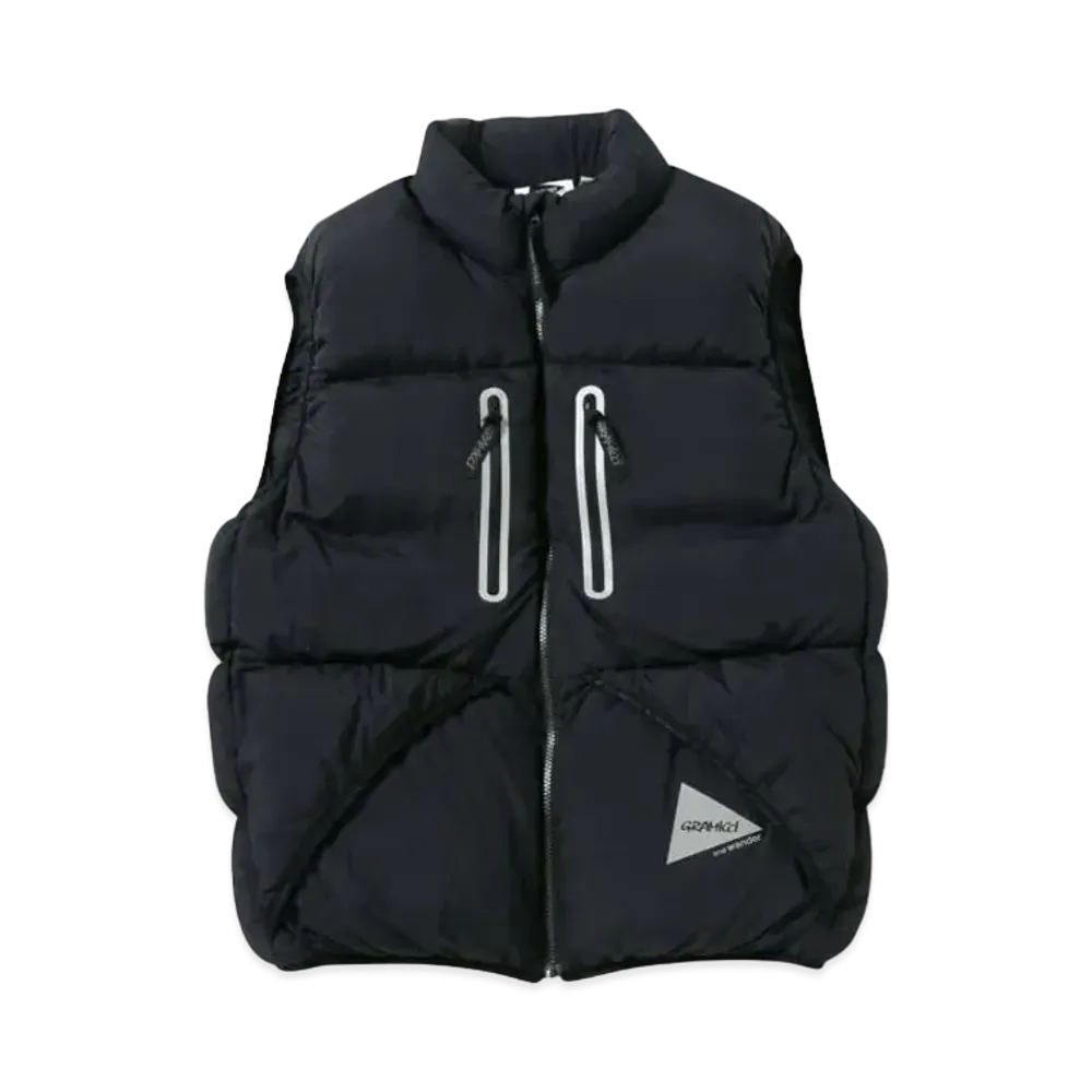 GRAMICCI x and wander Women's Down Vest "Black"