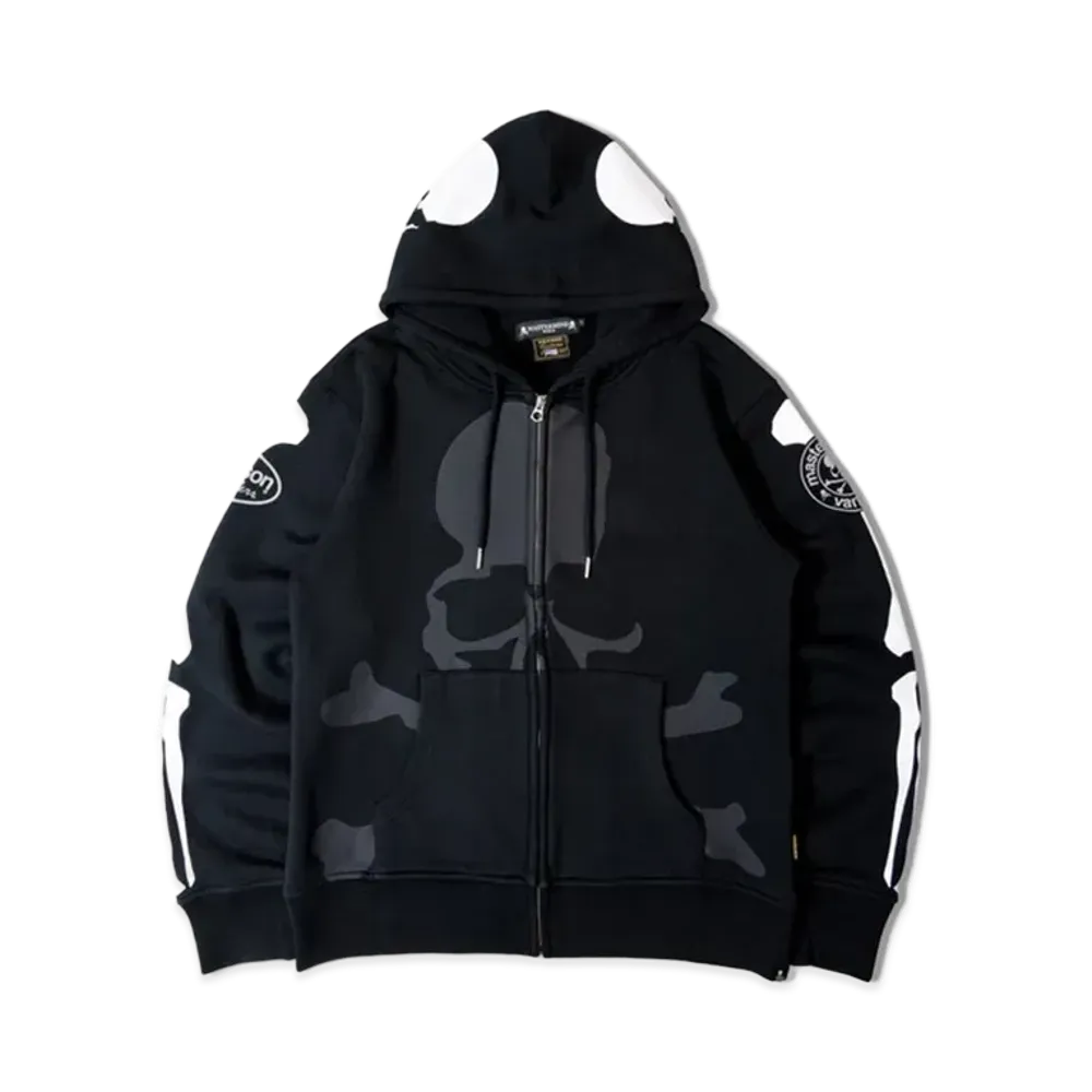 VANSON x MASTERMIND BONE HOODIE "BLACK"