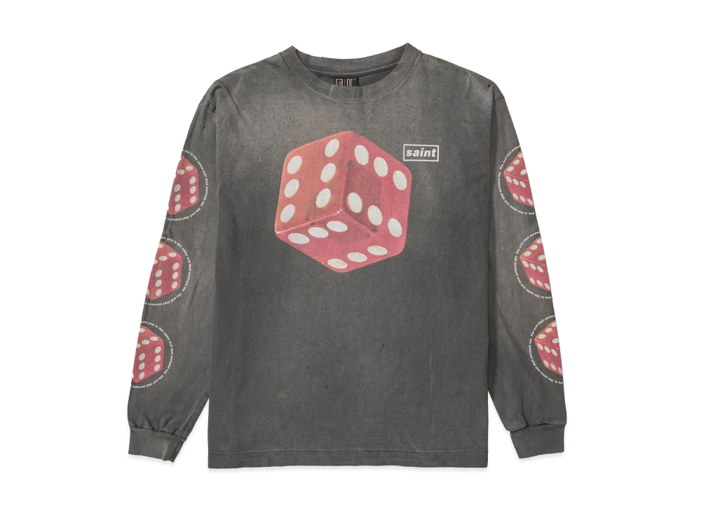 SAINT Mxxxxxx Dice LS Tee "Black"