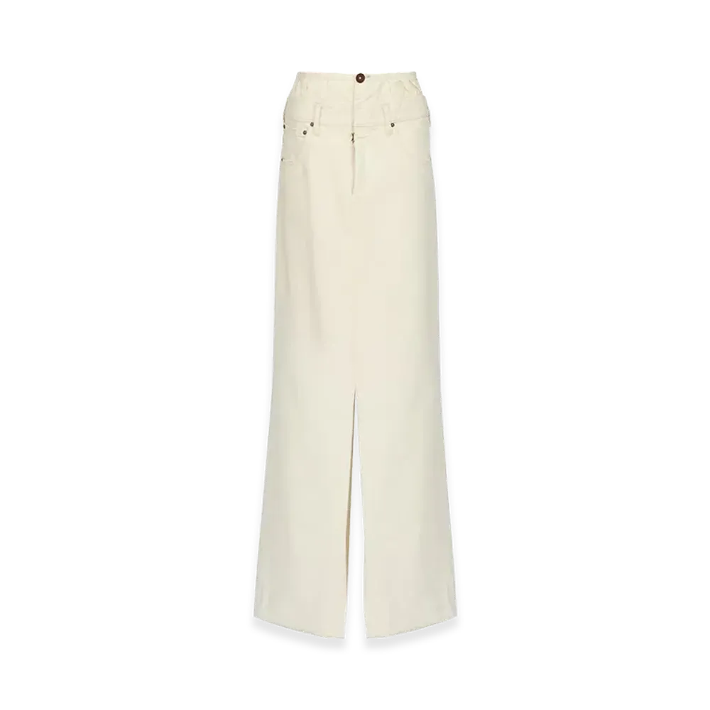 Maison Margiela Women's Combined Long Skirt "White"