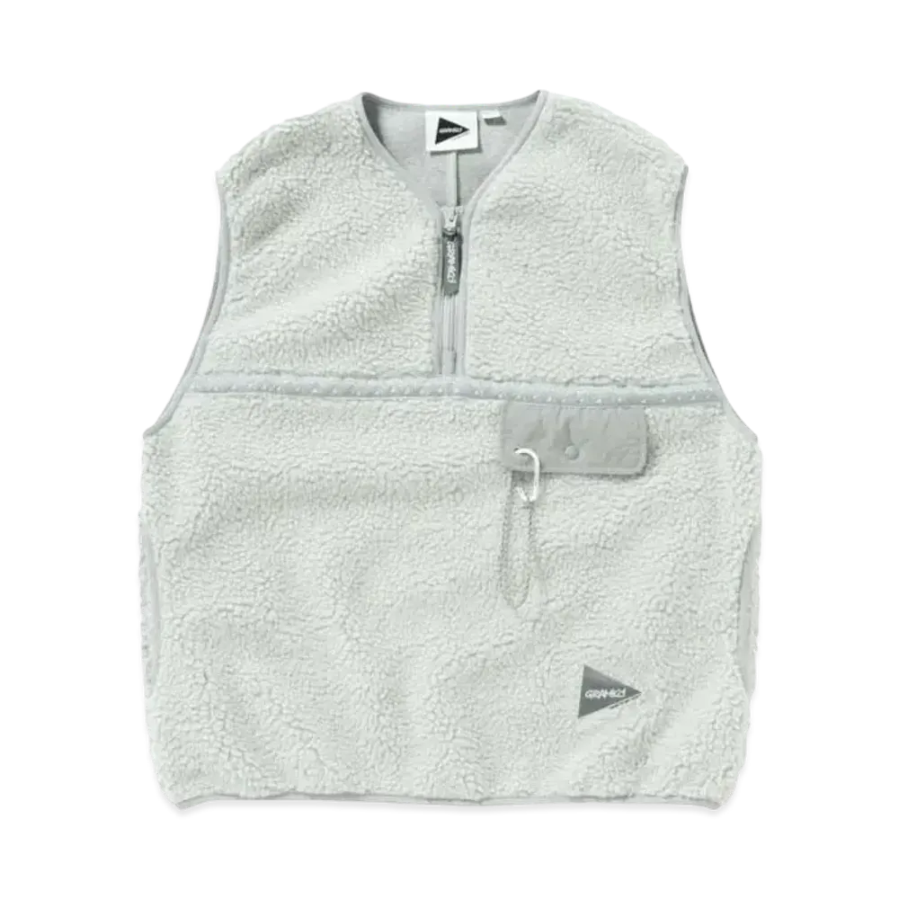 GRAMICCI x and wander JQ Tape Fleece Vest (Men's) "L.Gray"