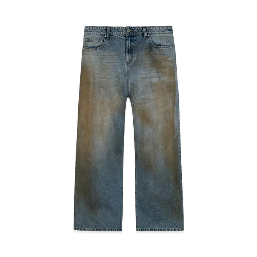 Basketcse Lax Baggy Denim Mud Wash "Blue/Dirt"