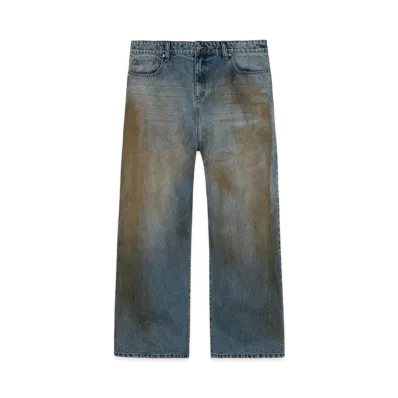 Basketcse Lax Baggy Denim Mud Wash "Blue/Dirt"