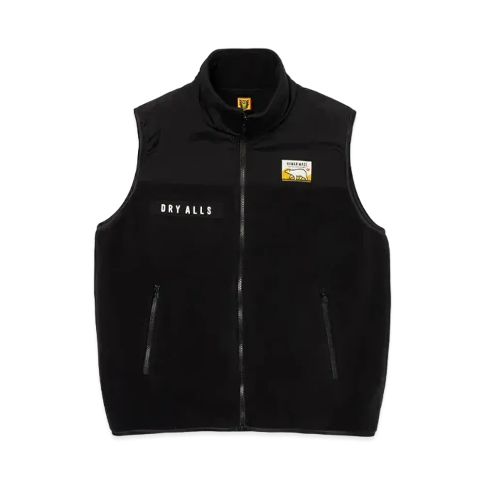 HUMAN MADE Fleece Vest "Black"