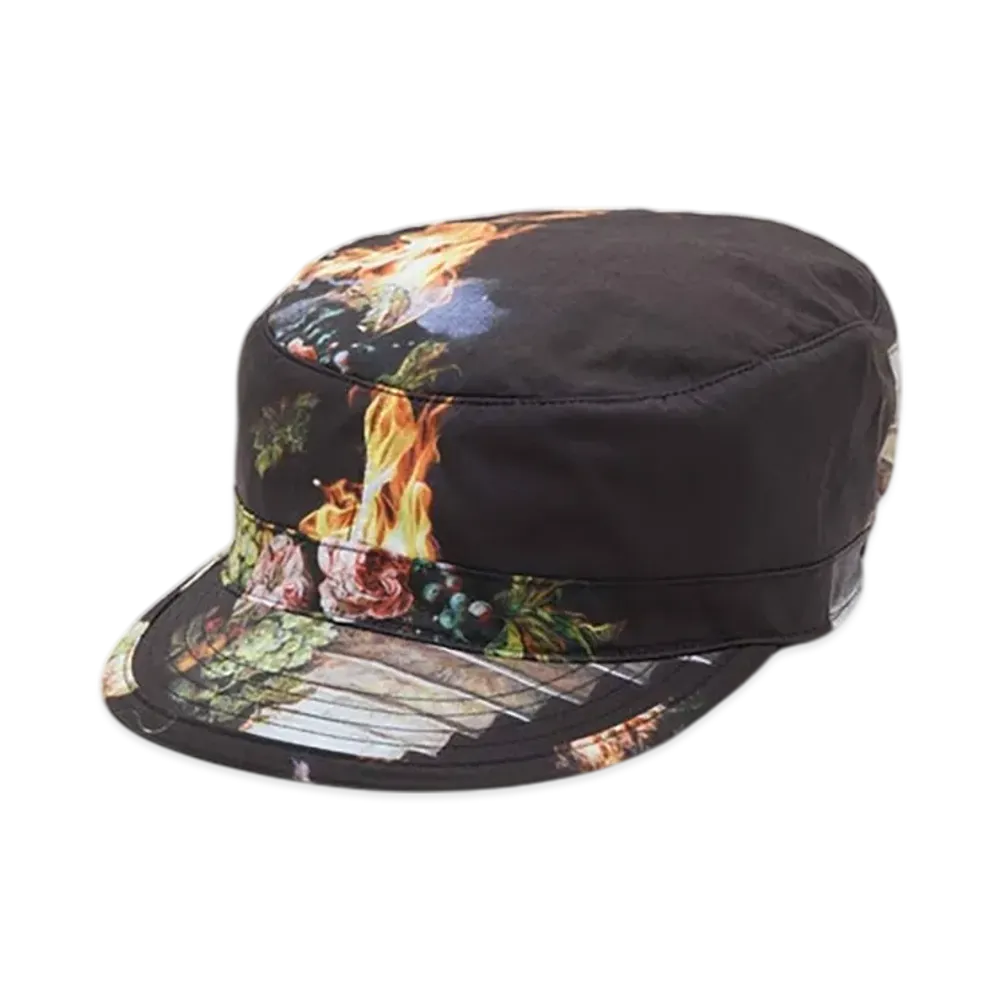 UNDERCOVER Cotton Patterned Work Cap "Black"