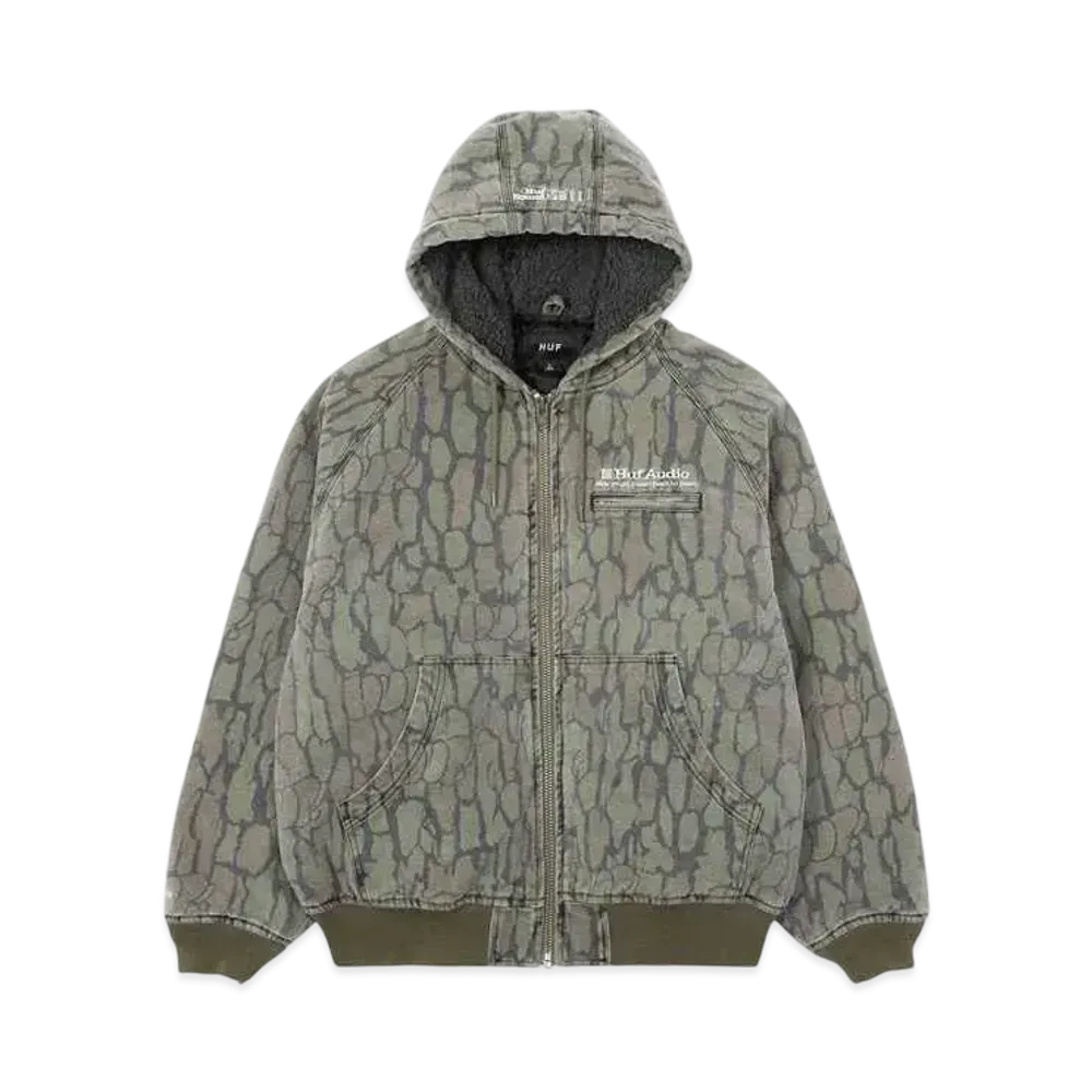 HUF Winter 24 Audio Hooded Jacket "Camo"