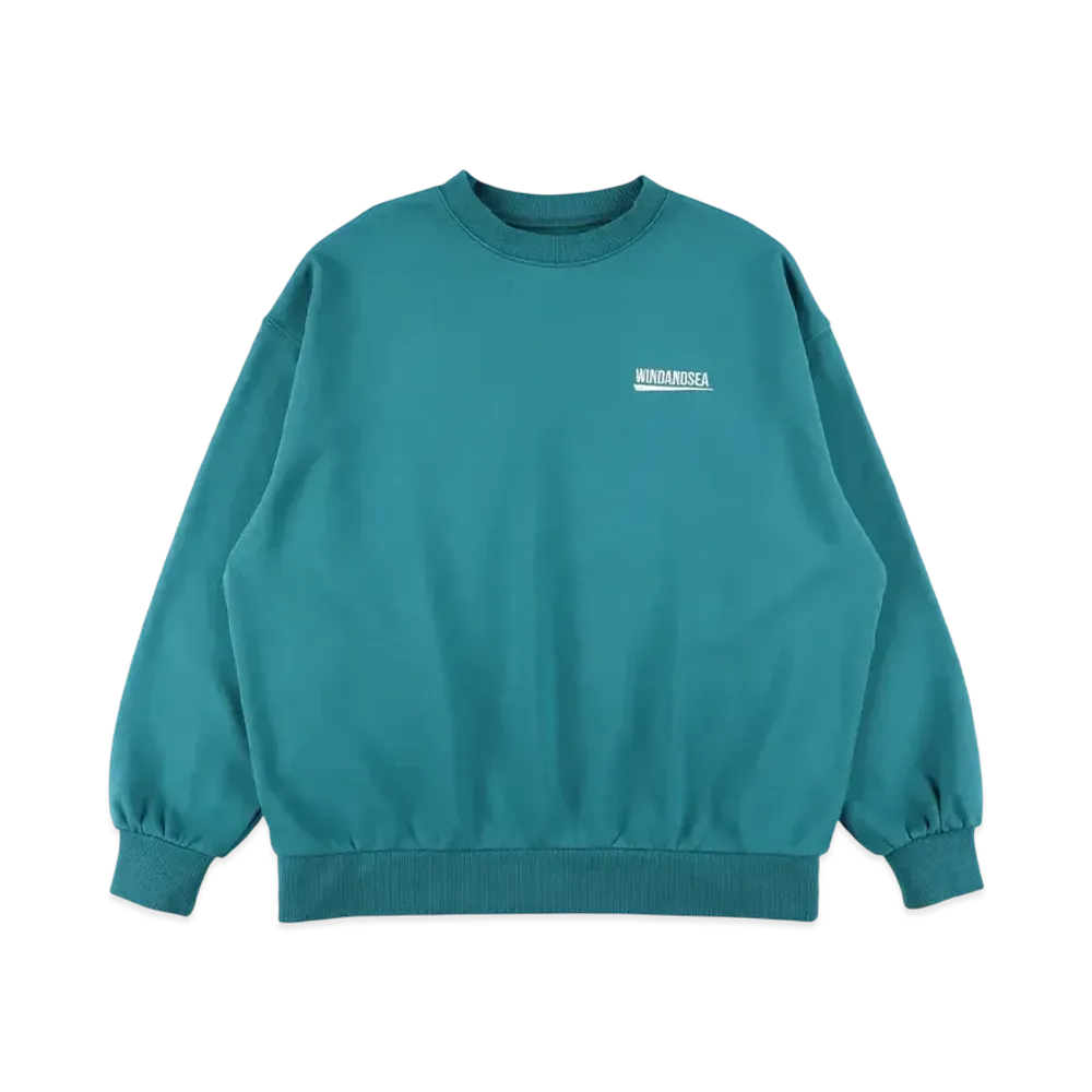 WIND AND SEA Fishnet Recycled Nylon Crew Neck "Sea_Foam"