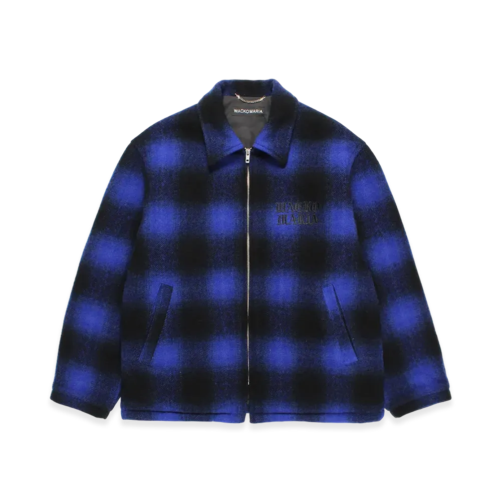 WACKO MARIA Wool Ombre Check 50'S Jacket "Navy"