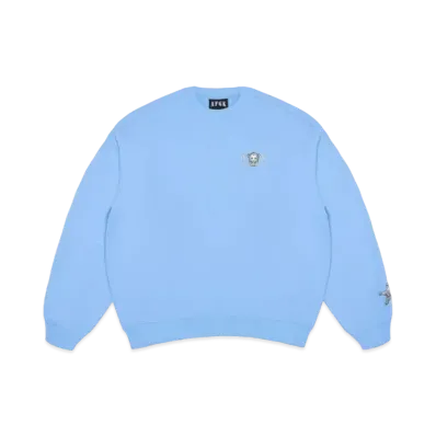 A FEW GOOD KIDS Lion Logo Crew Sweat "Light Blue"