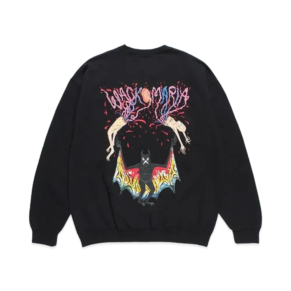 WACKO MARIA x neckface / Sweat Shirt "Black"