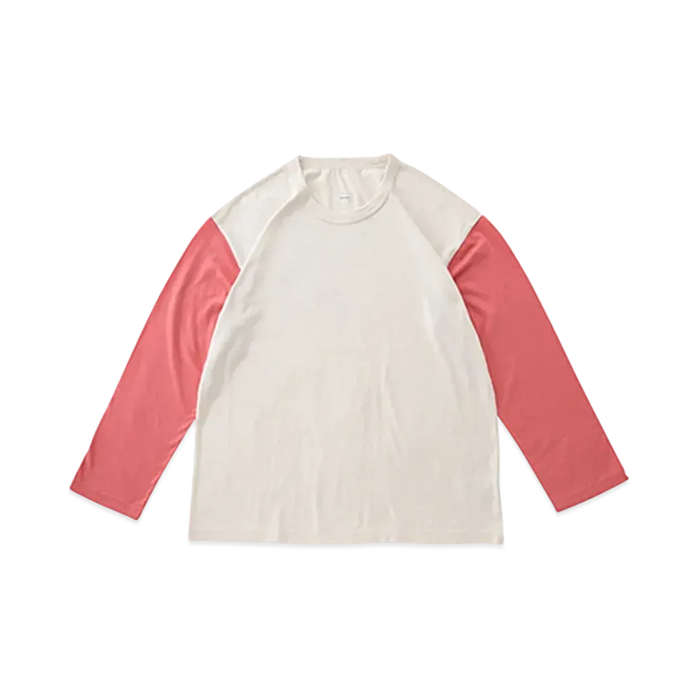 visvim BASEBALL TEE L/S (C/WS) "Pink"